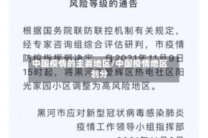 中国疫情的主要地区/中国疫情地区划分
