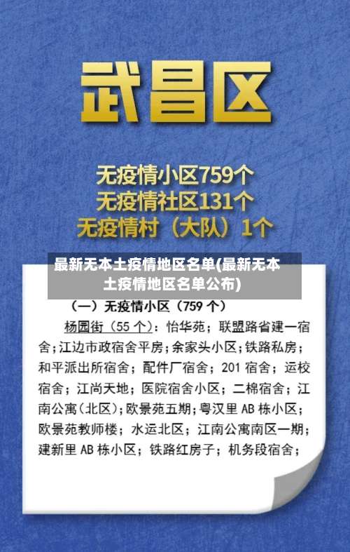 最新无本土疫情地区名单(最新无本土疫情地区名单公布)-第2张图片